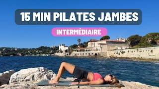 15 MIN PILATES FOCUS JAMBES  NIVEAU INTERMÉDIAIRE  SANS ÉQUIPEMENT  JESSY PILATES [upl. by Dnamra372]