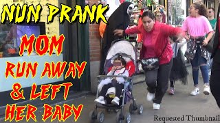 NUNNEQUIN PRANK ITALY  FUNNY REACTIONS  BEST SCREAMS  NUN PRANK [upl. by Eikkin841]