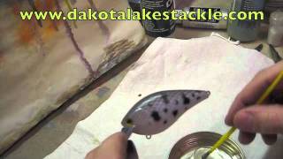 Using two part epoxy for a clear coat on crankbaits [upl. by Ytsur659]