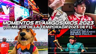 MOMENTOS F1 AMIGOS MIOS 2023  RESUMEN DE LA TEMPORADA 2023 DE F1 [upl. by Morrissey]