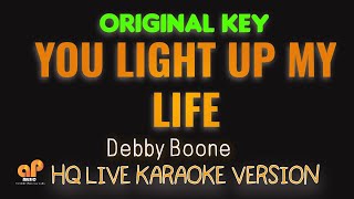 YOU LIGHT UP MY LIFE  Debby Boone HQ KARAOKE VERSION [upl. by Ahsinak]