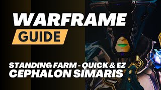 Warframe  Cephalon Simaris Daily Standing Farm  Quick and EZ [upl. by Ydennek]