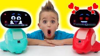 Vlad and Niki play with Miko  Smart Toy Robot for kids [upl. by Bigg581]