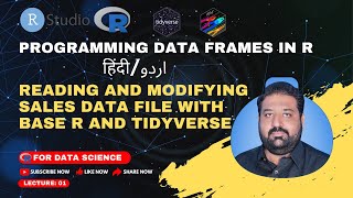 Reading and Modifying Sales Data File with Base R and Tidyverse  Mastering Data Frame in R [upl. by Aihsenyt409]