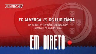 FC Alverca x SC Lusitânia  DIRETO [upl. by Yasmar]