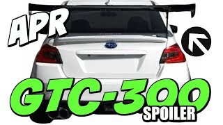 WE INSTALL APR GTC300 CARBON FIBER WING 20152020 SUBARU WRX [upl. by Unam785]