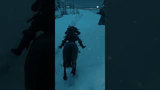 Horse Riding in Snow Mountains  Assassin Creed Valhalla Gameplay 60 FPS 4K Graphics shorts [upl. by Arleta]