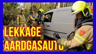 Lekkage Aardgasauto CNG  VOLUNTEERS DUTCH FIREFIGHTERS [upl. by Yllier]