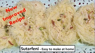 Sutarfeni Recipe સુતરફેણી Easy to make at home [upl. by Htebiram705]