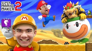 Lets Destroy HobbyDad on Mario Maker 2 HobbyFamilyTV [upl. by Neil]