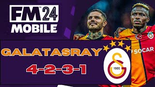 Deadly Galatasaray 4231 Tactic  Icardi amp Osimhen Strikeforce on FM24 Mobile [upl. by Thill]