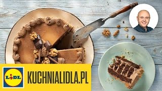 🍰🍫 Tort czekoladowoorzechowy  Paweł Małecki  Przepisy Kuchni Lidla [upl. by Ennoryt]