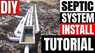 New septic system complete DIY tutorial for beginners [upl. by Assirim189]