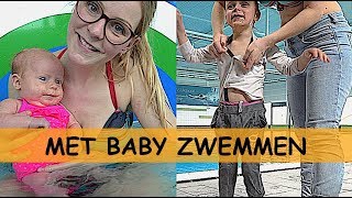 BABY ZWEMMEN 👶 MET KLEREN AAN 😱👕👖  Bellinga Familie Vlog971 [upl. by Pauwles]