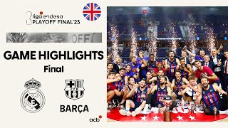 Real Madrid  Barça 8293 GAME HIGHLIGHTS  Playoff Final 2023 [upl. by Sucramel]