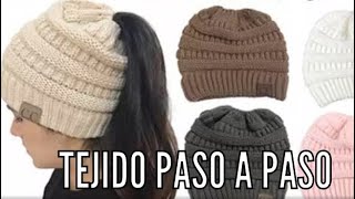 GORRO PARA CHONGO TEJIDO PASO A PASO EN 2 AGUJAS [upl. by Byrann]