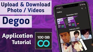 How to Upload amp Download Photo  Video Files in Degoo App [upl. by Dotty]