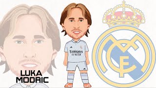 How to draw Luka Modric  Football Toons [upl. by Madelina995]