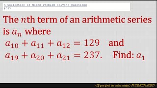 A Collection of Maths Problem Solving Questions533 Sequences [upl. by Amliv]