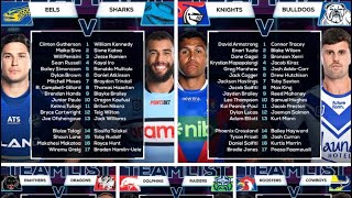 NRL ROUND 13 TEAM LIST TUESDAY 🏉🏉🏉 [upl. by Crelin189]