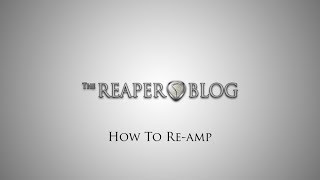 How to reamp in REAPER [upl. by Yrogerg539]