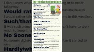 Correlative Conjunctions ✨ltrending english learn viral [upl. by Nitsraek]