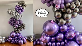 Freestanding Balloon Garland Tutorial [upl. by Bunnie621]