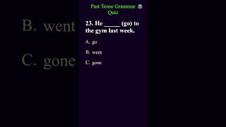 Past Tense Grammar Quiz part8 pasttense grammar quiz [upl. by Trometer269]