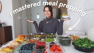 THE ULTIMATE HEALTHY MEAL PREP  a weeks worth of easy amp yummy recipes  grocery list [upl. by Burgwell]