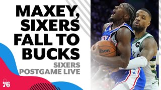 Sixers drop opener to Bucks without Embiid amp George  Sixers Postgame Live [upl. by Simonne765]