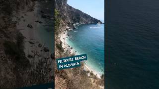 Filikuri Beach in Himara Albania is stunningly beautiful 🇦🇱 albania himara shorts [upl. by Worlock]