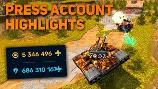 Tanki Online  Press Account in Action  Matchmaking Highlights amp Montage [upl. by Kreit]