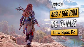 Top 20 Best Low Spec Pc Games For 4GB RAM  6GB RAM  2GB VRAM 2024 [upl. by Imorej]