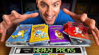 Opening ALL HEAVY Vintage Packs of Pokémon Cards [upl. by Nelan]