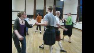 Scottish country dance class Seattle U district  Dundee Whaler [upl. by Enajyram]