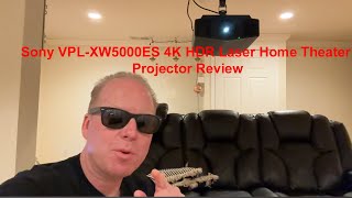 Sony VPLXW5000ES 4K HDR Laser Home Theater Projector Review with Film and Gaming Is it worth it [upl. by Jo-Anne]