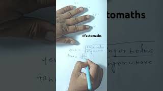 Tan की trigonometric value अपनी उंगली से निकले ll Trigonometric ratio trigonometry youtubeshorts [upl. by Ronna25]