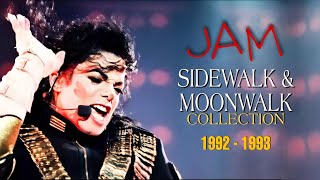 Michael Jackson  SideWalk amp Moonwalk in quotJamquot Evolution  Dangerous World Tour 19921993 [upl. by Strong]