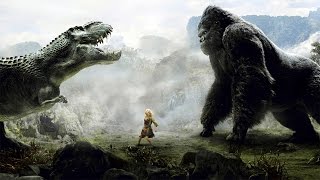 King Kong vs TRex Fight Scene  King Kong 2005 Movie CLIP 1080p 60 FPS HD [upl. by Sutsugua]