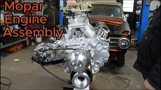 Assembling The Intake Carbs And Linkage On My Mopar Engine [upl. by Heid]