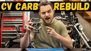 HOW TO CV Carburetor Rebuild  Harley Davidson FXR [upl. by Trevethick738]