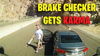 BRAKE CHECKS GONE WRONG 2024  Insurance Scams Road Rage Karma for Brake Check [upl. by Vick]