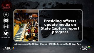 Presiding officers update media on State Capture report progress [upl. by Innob171]