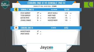 Coburg 2nd XI v Donvale 2nd XI [upl. by Fricke]