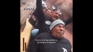 Guy hires three workers to go hang at Disneyland [upl. by Airemahs]