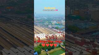 Kolkata Howrah junction station drone view short viral video [upl. by Atival]