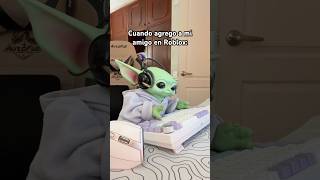 Por qué se pone nombres tan raros 😠créditos elllanas humor meme babyyoda roblox [upl. by Niajneb]