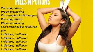 Nicki Minaj  Pills amp Potions with Lyrics Instrumental [upl. by Barling]