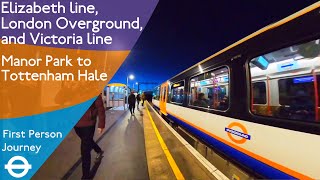 London Underground First Person Journey  Manor Park to Tottenham Hale via Forest Gt amp Blackhorse Rd [upl. by Nymrak]