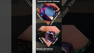 Czochralski Alexandrite Cushion Lab Corundum preciousjewellery yt alexandritegemstone gemjewelry [upl. by Mccully490]